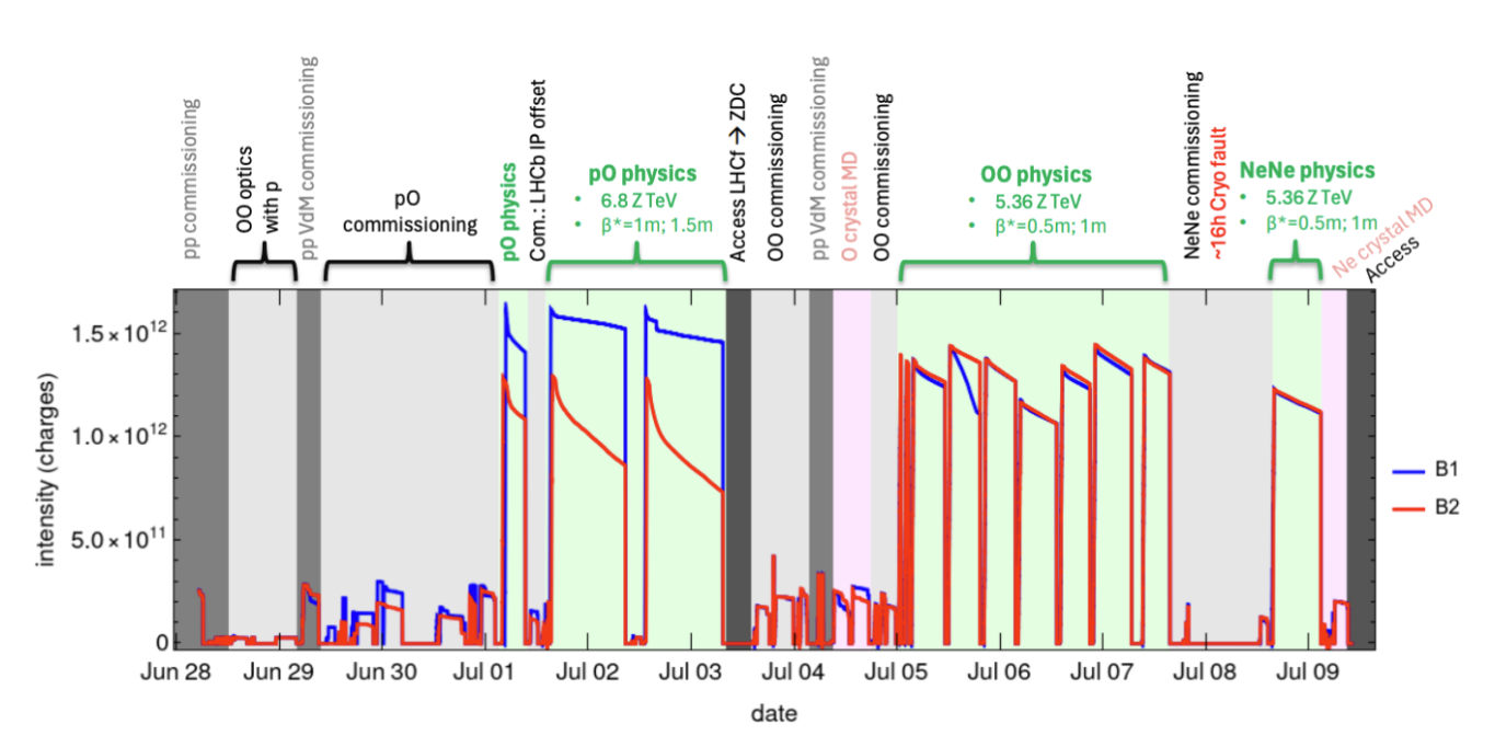 LHCb EP news - Timeline light ions